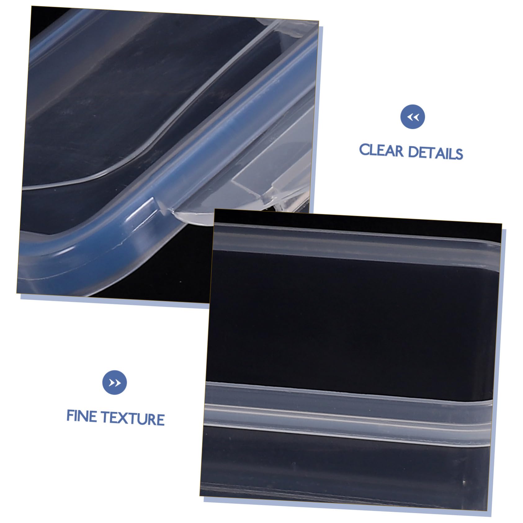 VOSAREA 4-Piece Airtight Food Storage Containers for Sandwiches | BPA-Free PP Plastic & Silicone | Microwave & Dishwasher Safe | Compact Lunch Box for Kids, Adults | Perfect for School, Work, Picnics & Travel