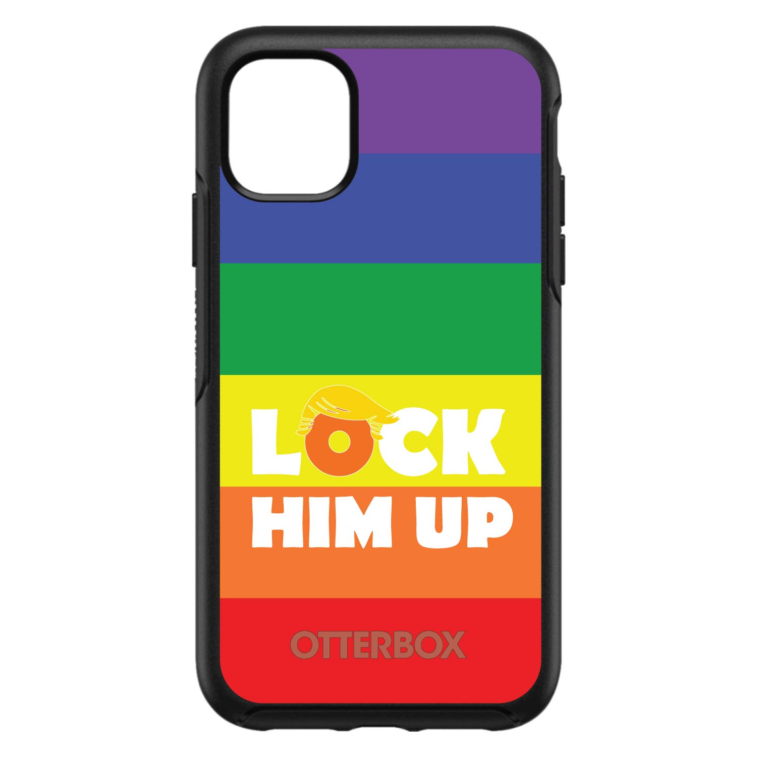 DistinctInk iPhone 12 Pro MAX Case (6.7 Inch) - Durable Protective Phone Cover with Rainbow Design | Slim Fit Replacement for OtterBox Symmetry | Anti-Scratch & Shockproof | Perfect for Everyday Use, Travel and Outdoor Activities