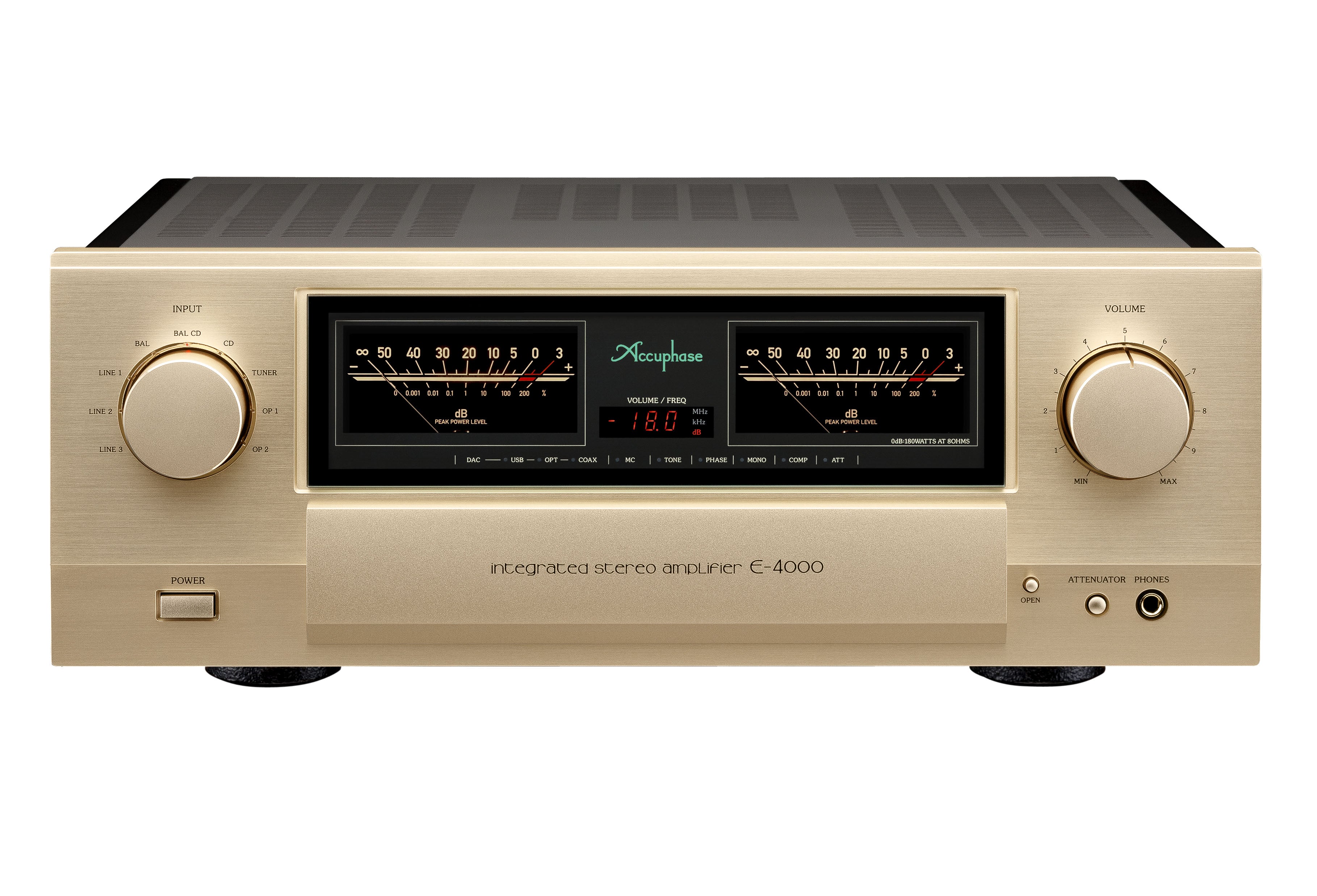 Accuphase E-4000 Class AB Integrated Stereo Amplifier - High-End Audio System for Home Theater & Music Listening