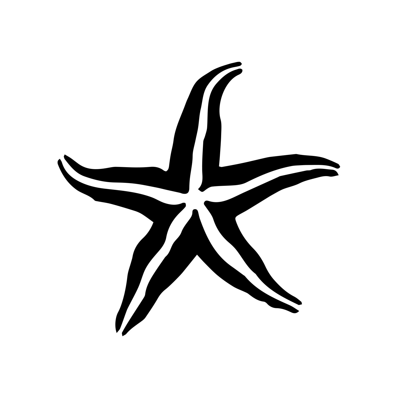 Bargain Max Starfish Silhouette Decal - 5.5