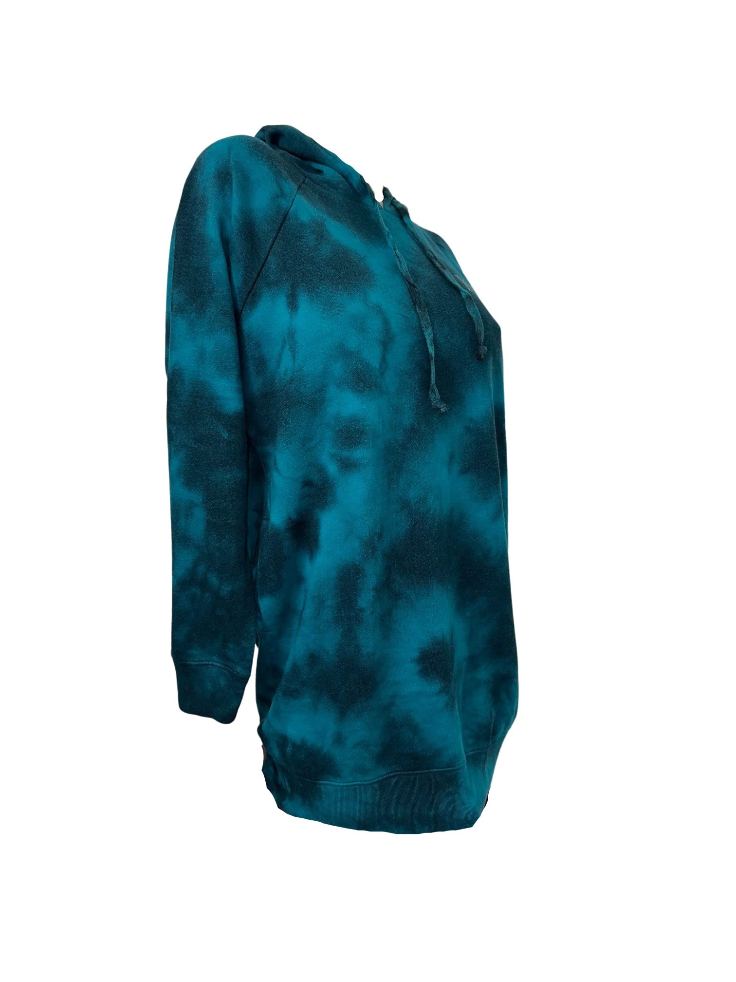 Victoria's Secret Pink Oversized Tie Dye Hoodie Dress with Rhinestones - Green Shine Medium Size | Cozy Loungewear & Casual Streetwear Fashion for Women