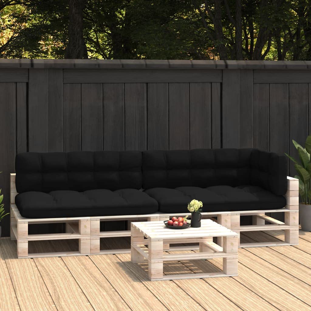 5-Piece Outdoor Bench Cushions Set - Thick Padded Garden Furniture Cushions for Sofa, Settee, or Pallet (47.2