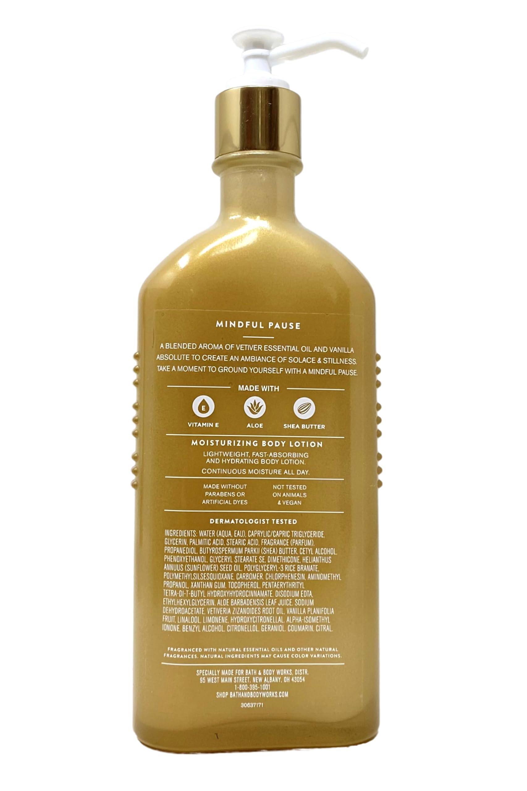 Bath & Body Works Aroma Mindful Pause Vetiver & Vanilla Body Lotion, Body Wash & Foam Bath Set with Natural Oats Bar Soap - Full Size Gift Set for Relaxation, Spa & Self-Care