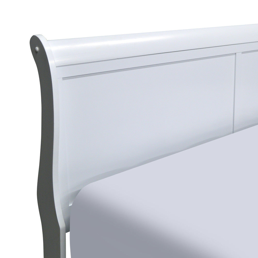 White Queen Size Bed Frame - Modern & Elegant for Bedroom Decor - Perfect for Master Bedrooms, Guest Rooms & Apartments