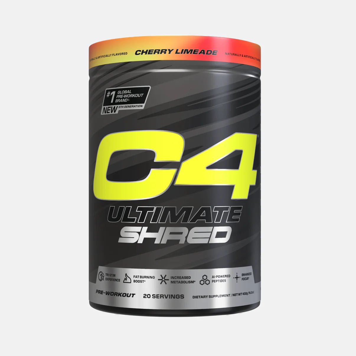 C4 Ultimate Shred Pre Workout Supplement - Fat Burner & Energy Booster for Men & Women - Intense Workout Performance Enhancer - Ideal for Gym, Weight Loss & Bodybuilding