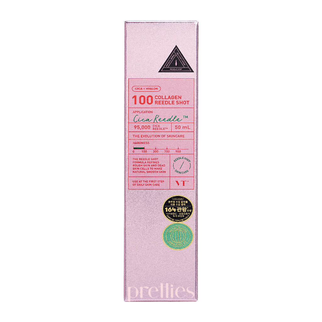 VT Collagen Reedle Shot 100 - 50ml Anti-Aging Facial Serum (Pink) | Hydrating & Firming Skin Treatment for Women | Perfect for Daily Skincare Routine & Nighttime Rejuvenation