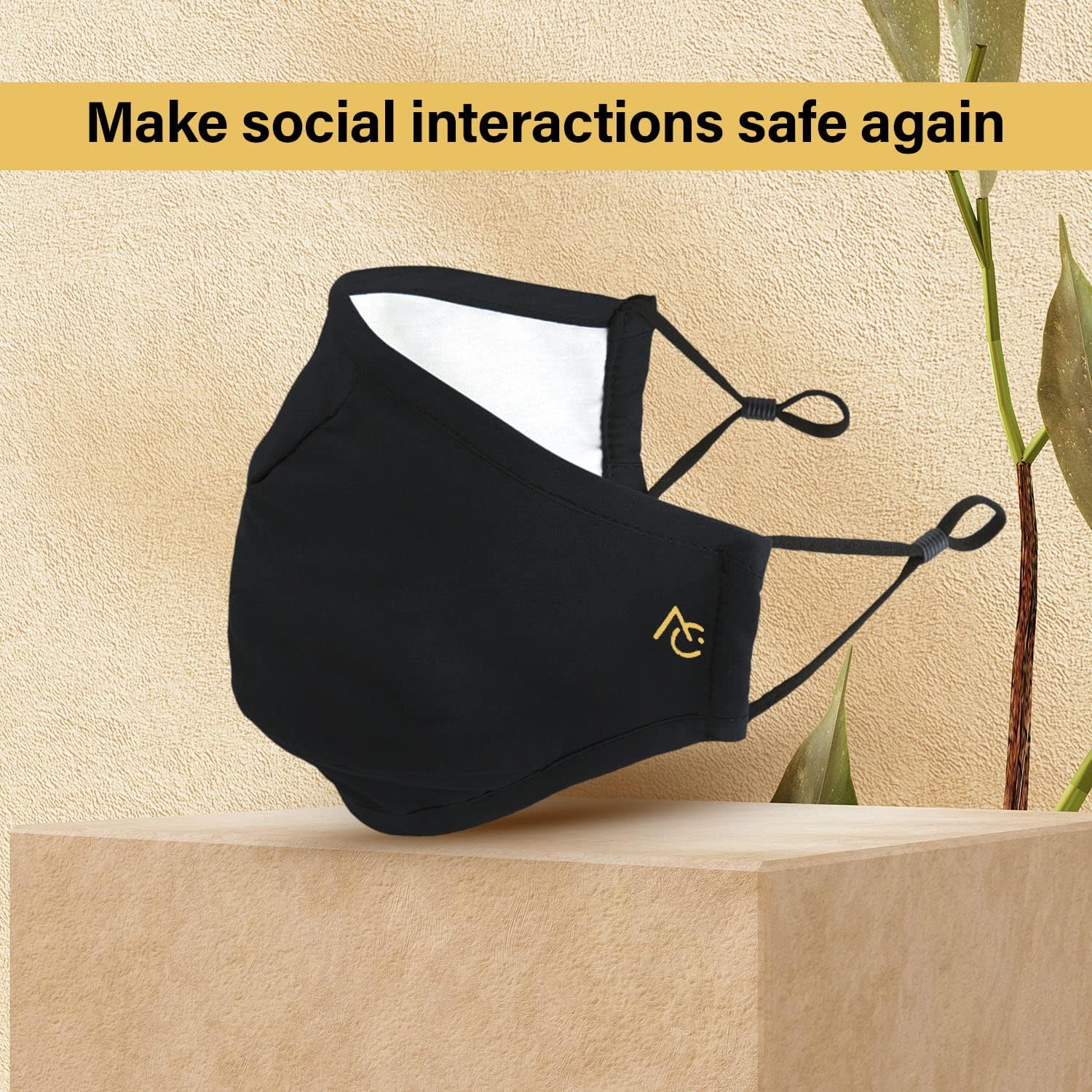 Premium Adult Face Mask 2-Pack - Reusable & Breathable for Daily Protection, Workouts & Travel