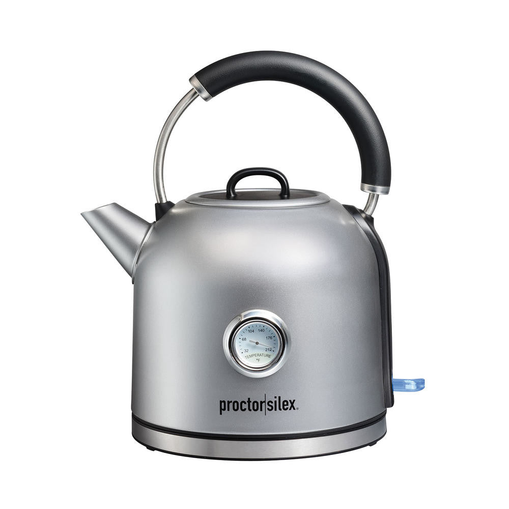 Proctor Silex 41035C Electric Dome Kettle with Water Level Gauge - Fast Boiling for Tea, Coffee & Instant Meals in Home or Office