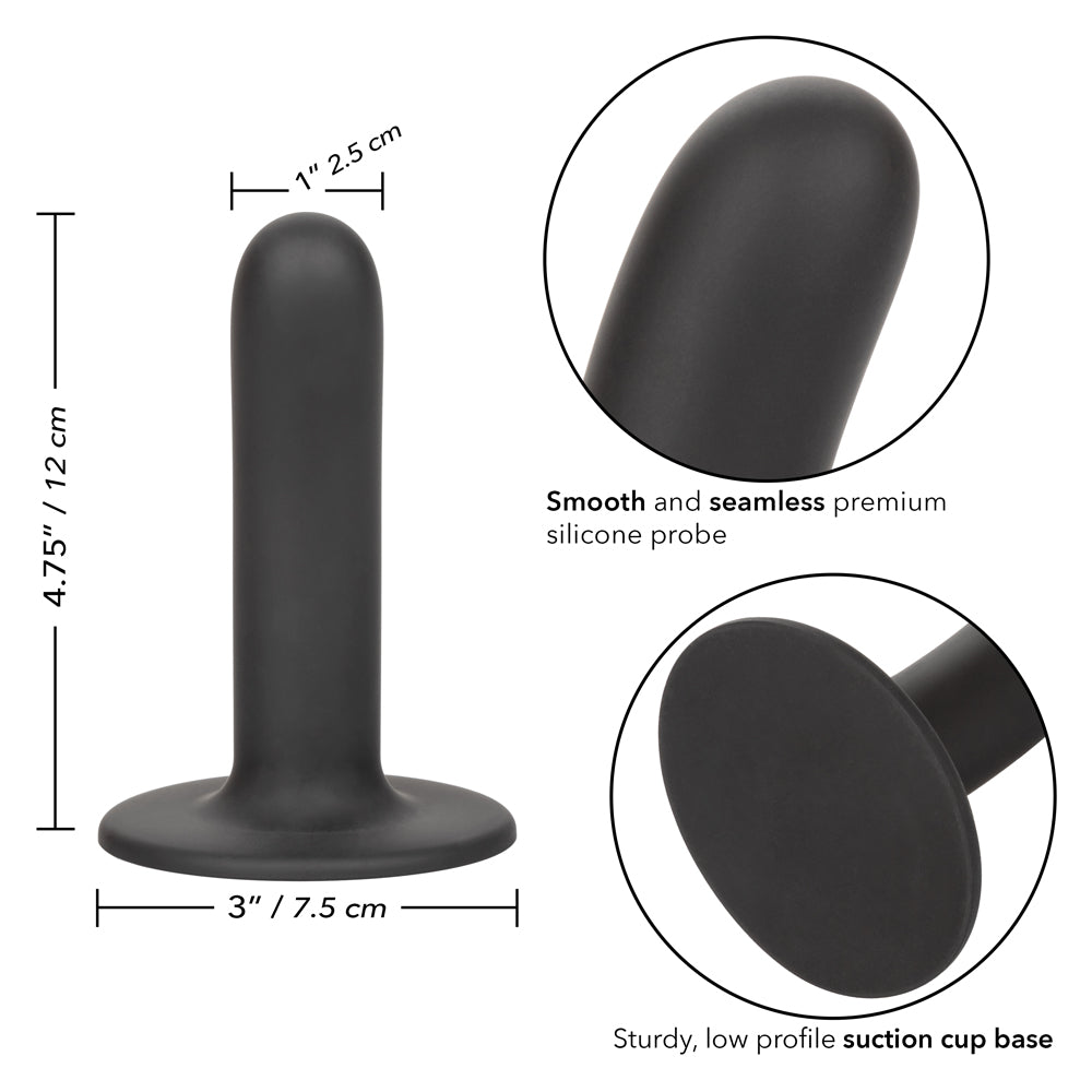 Boundless 4.75 Inch Realistic Smooth Dildo with Strong Suction Cup Base - Waterproof & Body-Safe Silicone Adult Toy for Solo Play, Couples, and BDSM Scenes