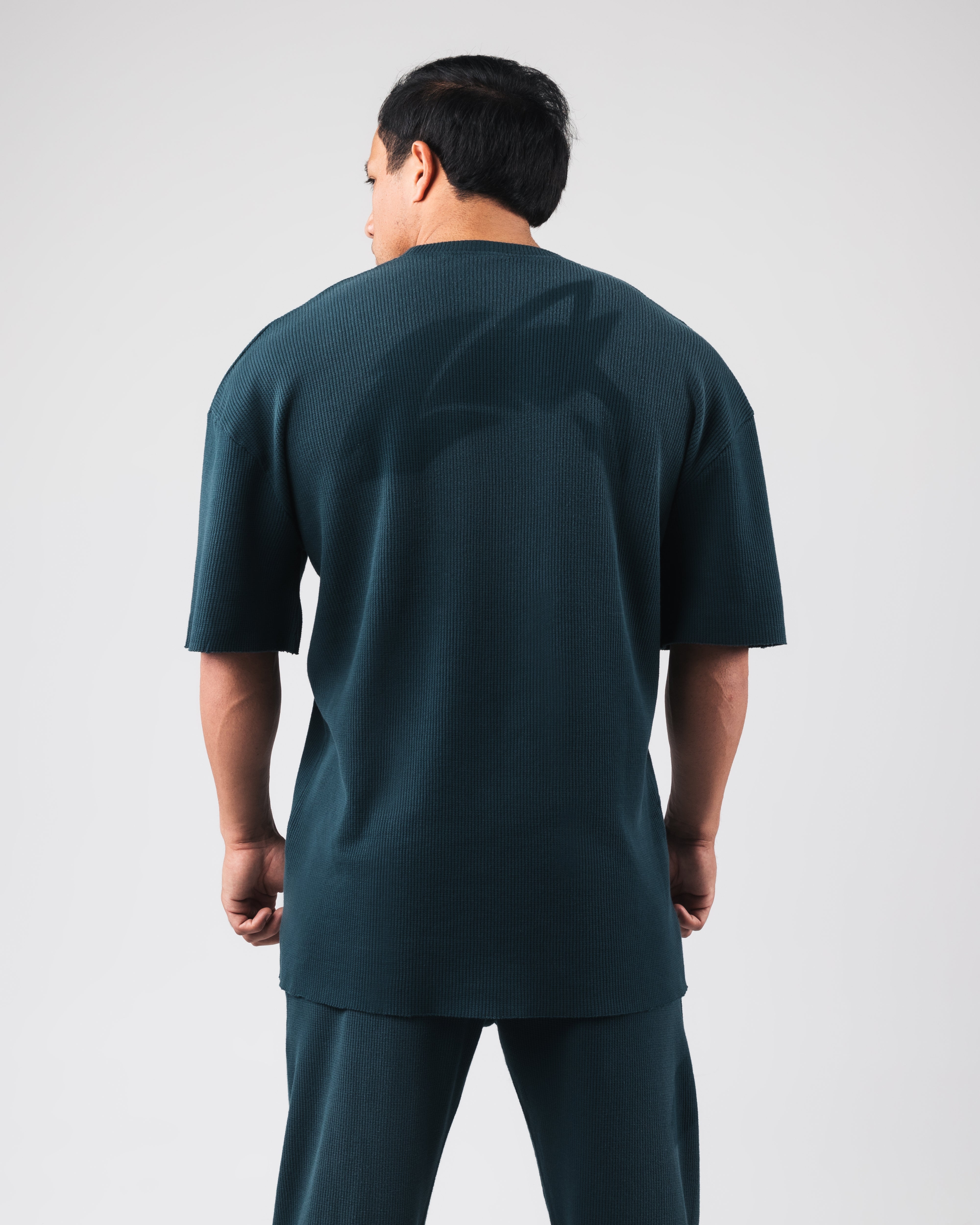 Sunfade Bum Shirt for Women - Dark Cyan Casual T-Shirt | Soft Cotton Comfort Fit | Perfect for Lounge Wear, Beach Outings & Everyday Style