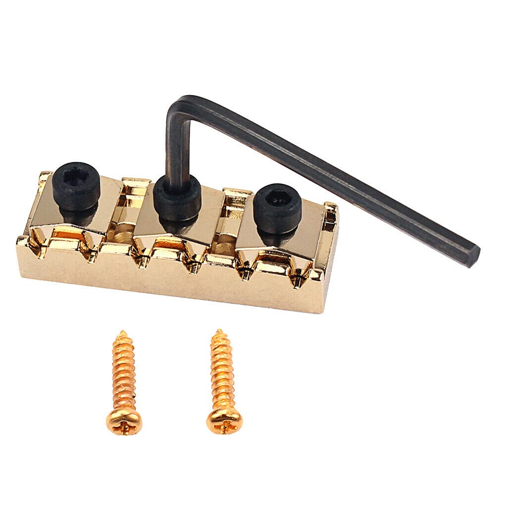 42mm Zinc Alloy Guitar Locking Nut String Lock - Premium Replacement Guitar Parts & Accessories for Electric Guitars - Perfect for String Tuning Stability & Professional Guitar Maintenance