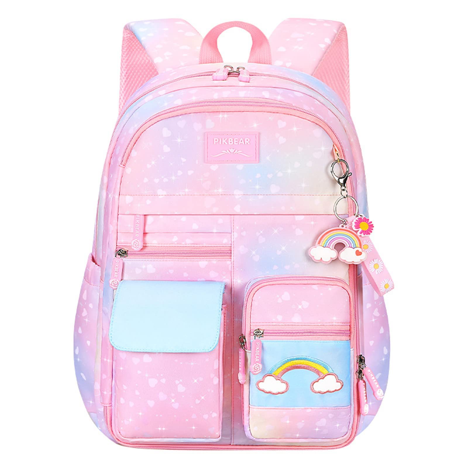 **Pink Girls Backpack for School - Lightweight Kids Backpack with Multiple Compartments, Cute Elementary School Bag for Girls - Perfect for Daily Use, Travel & Classroom**
