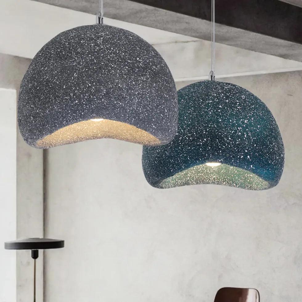 Modern Faux Rock Texture Pendant Light - Stylish Ceiling Lamp for Living Room, Bedroom, or Dining Area Decoration