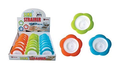 01-1312 Silicone Sink Strainer - 24 Pack, Durable & Flexible Kitchen Drain Protector for Food Scraps - Perfect for Home, Restaurant & Commercial Use