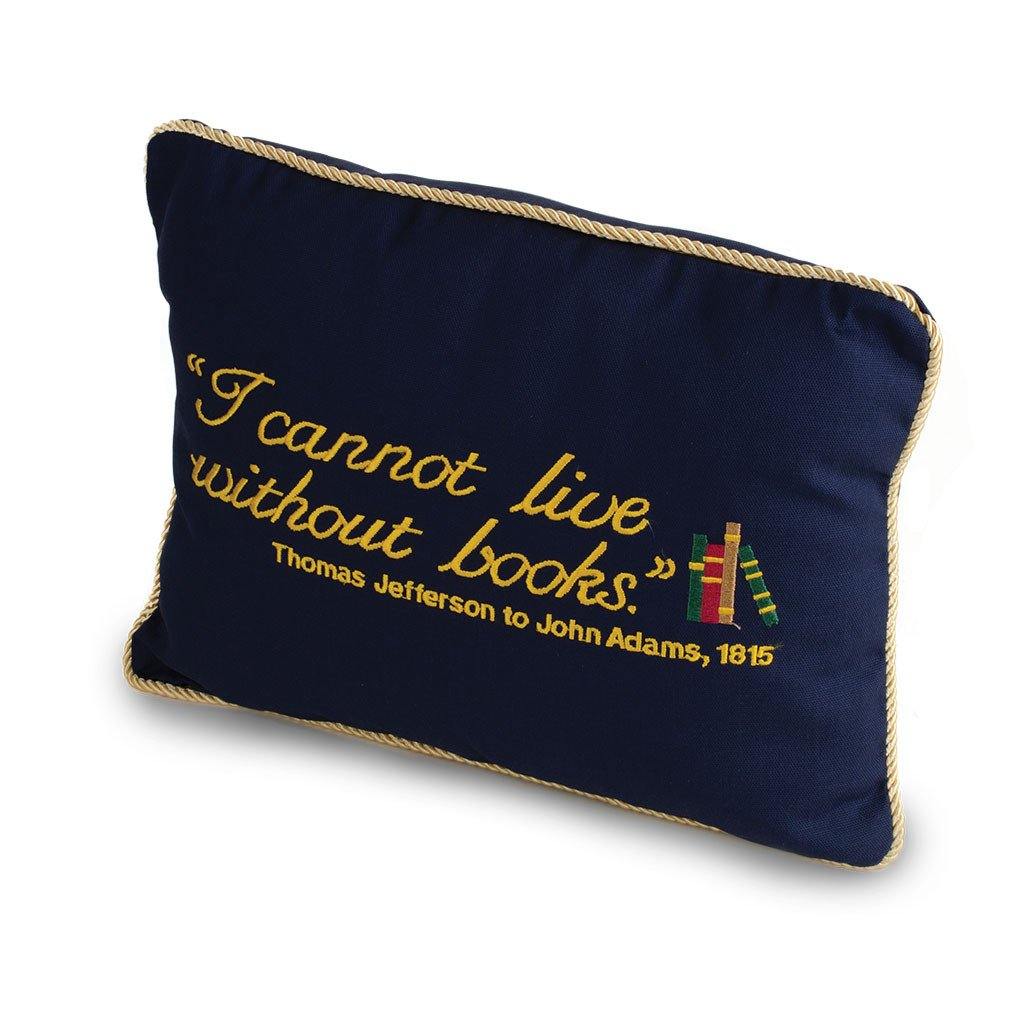 Comfortable 'I Cannot Live Without Books' Decorative Throw Pillow - Perfect for Reading Nooks, Book Lovers' Gifts & Cozy Home Decor