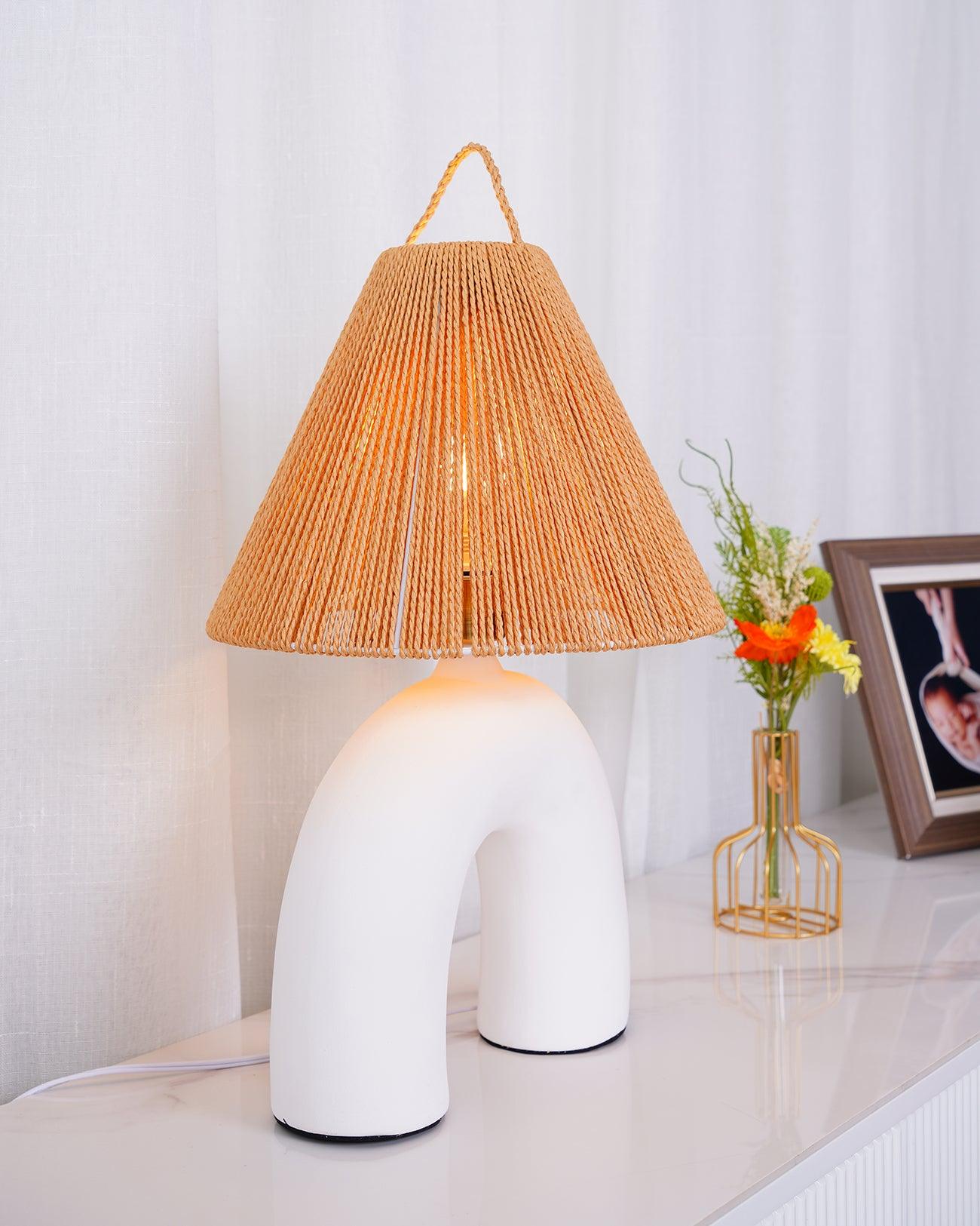 Modern Arched Table Lamp - Adjustable LED Desk Light for Bedroom, Living Room & Office - Stylish Home Decor & Reading Light