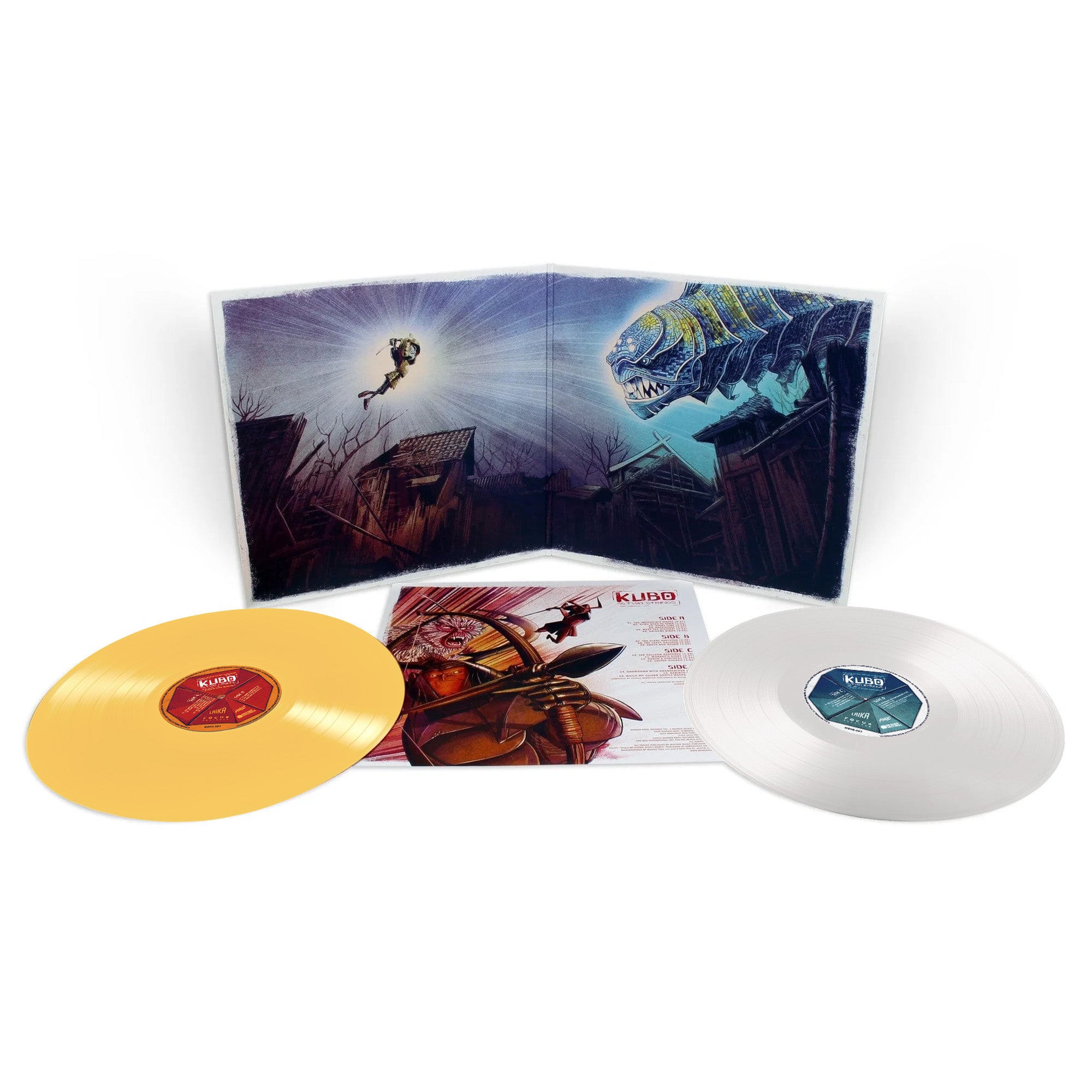 Kubo and the Two Strings Original Soundtrack 2XLP Vinyl Record - Epic Fantasy Film Music for Movie Nights & Collector's Display