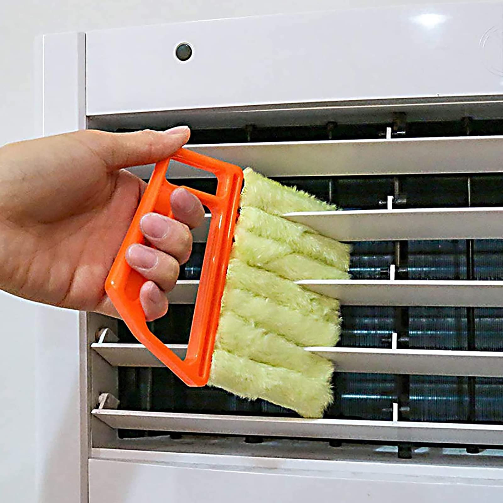 5-Pack Window Venetian Blind Cleaner Duster Tool - Handheld Window & Door Track Cleaning Brush with Long Handle - Perfect for Shutters, Air Conditioners, Car Vents, Keyboards & Hard-to-Reach Areas - Ideal for Home, Office & Car Cleaning