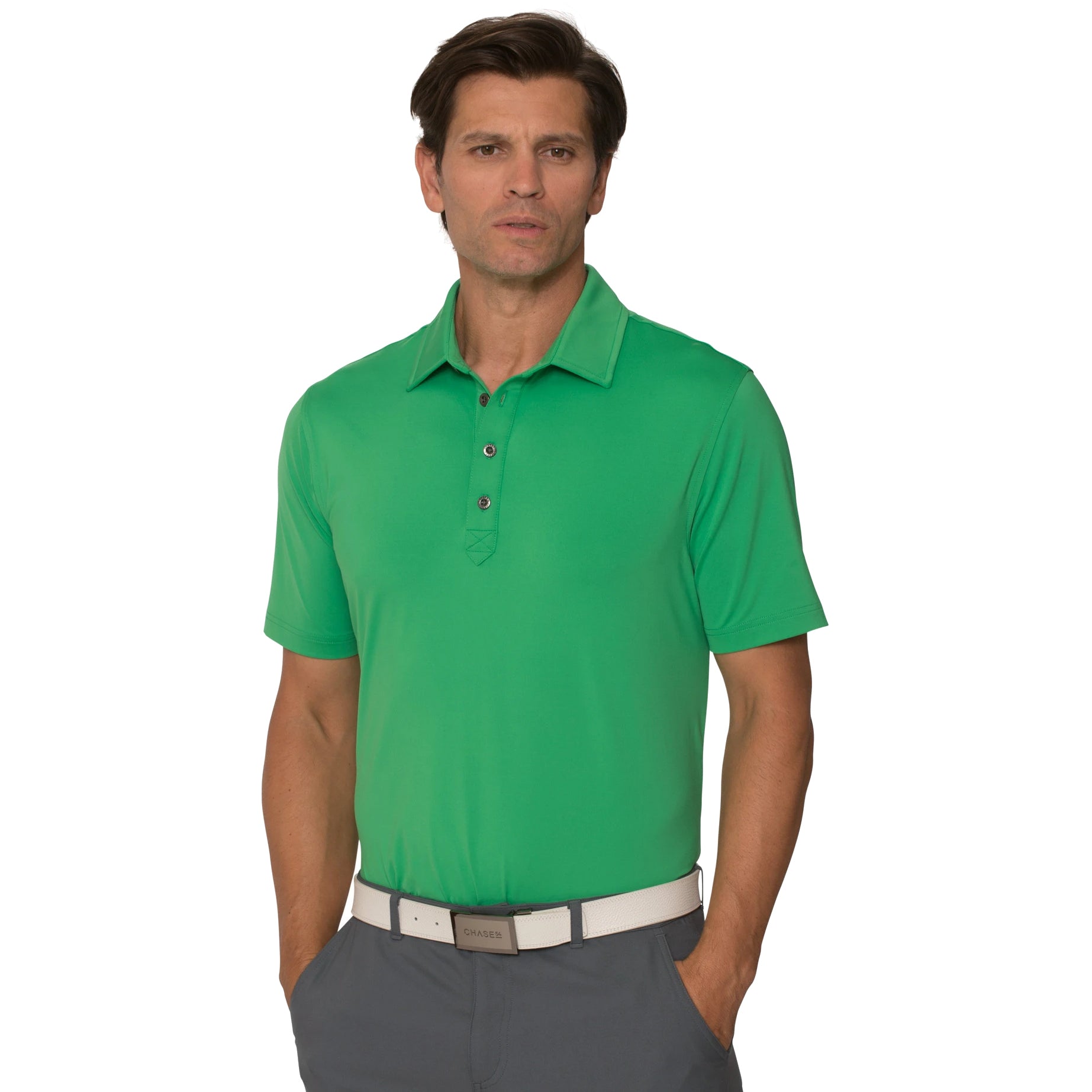 Chase54 Men's Golf Polo Shirt - Moisture Wicking, UV Protection & Breathable - Perfect for Golf, Casual Wear & Outdoor Activities
