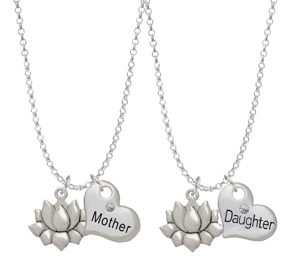 Delight Jewelry Lotus Flower Mother Daughter Necklace Set - 19