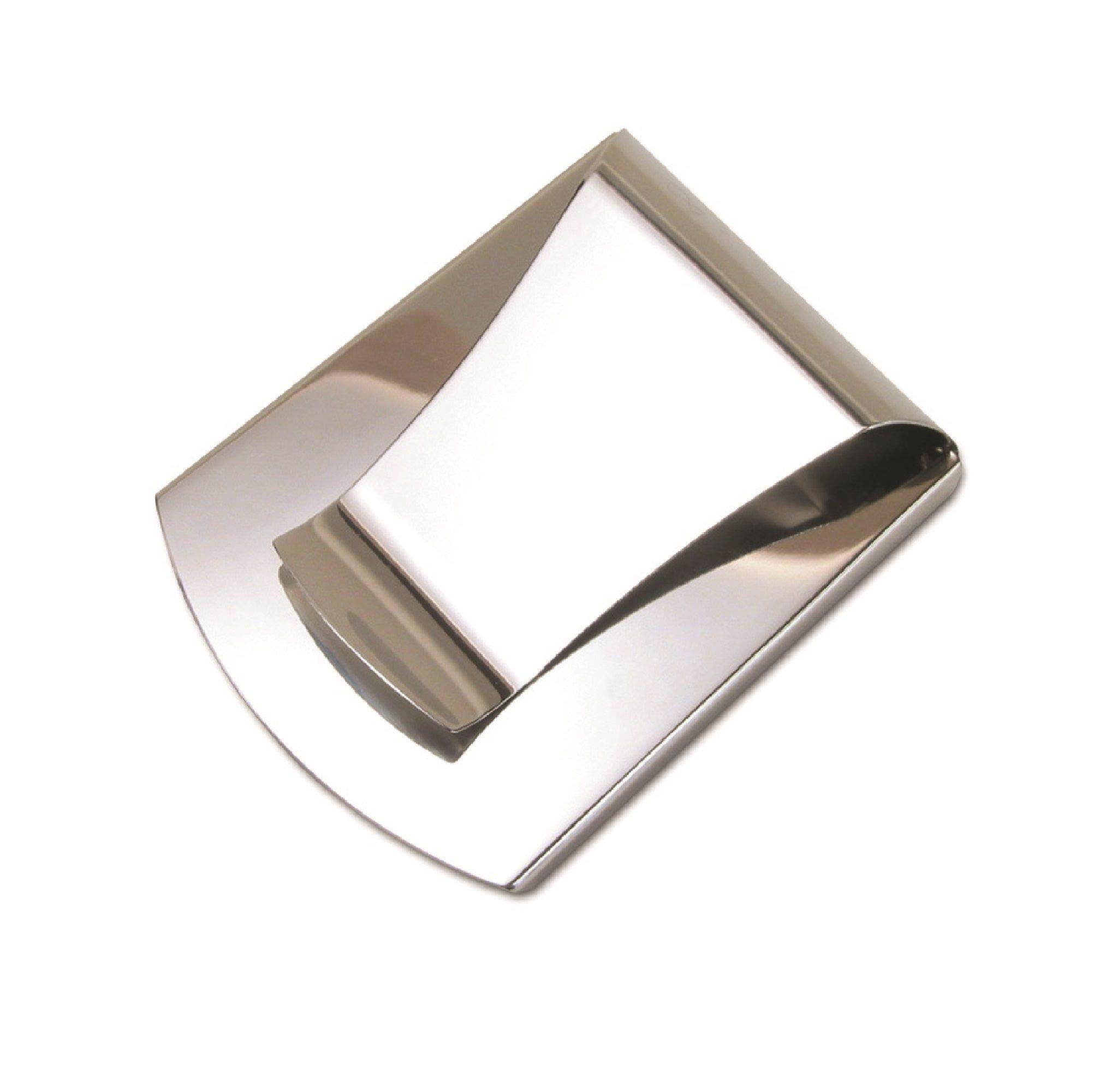 Storus Smart Money Clip & Credit Card Holder - Slim Minimalist Double-Sided Metal Wallet for Men | RFID Blocking | Father's Day Gift | Polished Stainless Steel | Perfect for Everyday Carry & Travel