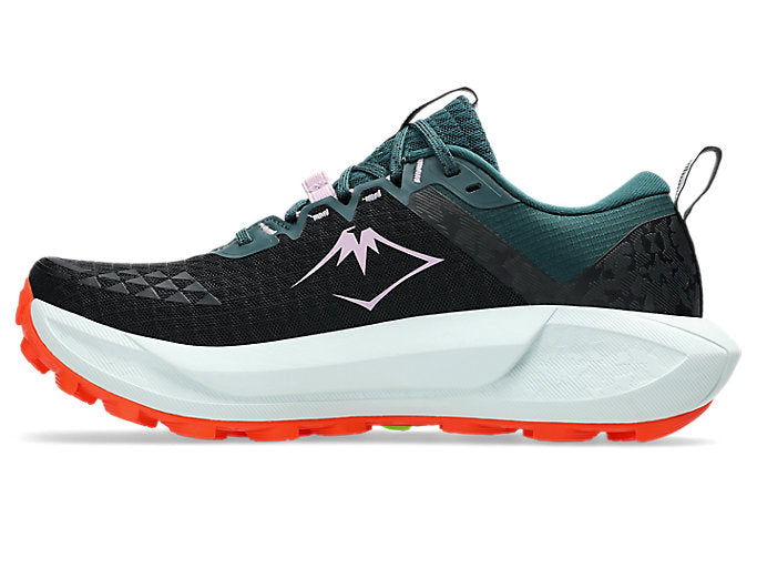 ASICS Gel-Trabuco 13 Women's Trail Running Shoes (B Width) - Black/Nova Orange | Lightweight Cushioned for Hiking & Outdoor Adventures