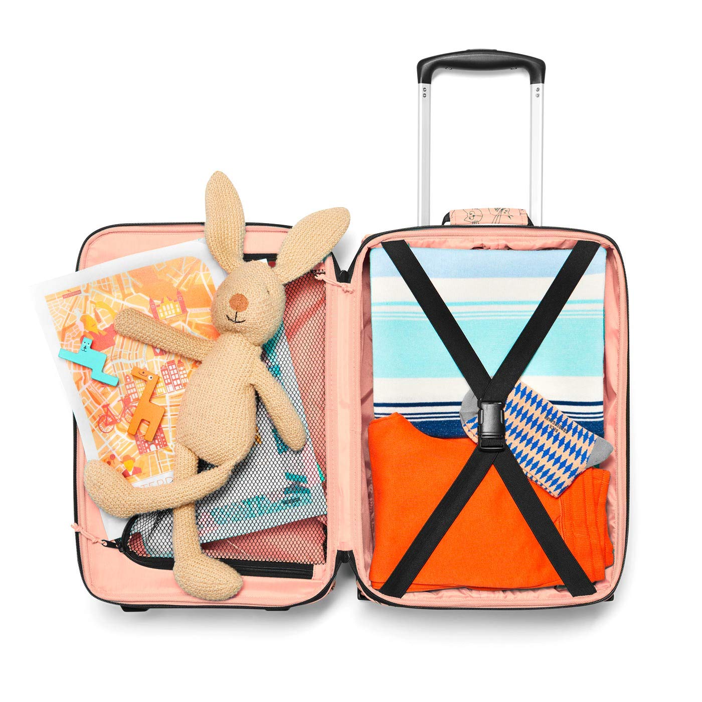 Reisenthel Kids Suitcase with Adorable Cats & Dogs Print - 17 Inch Children's Travel Luggage for Airplane, Vacation & School Trips