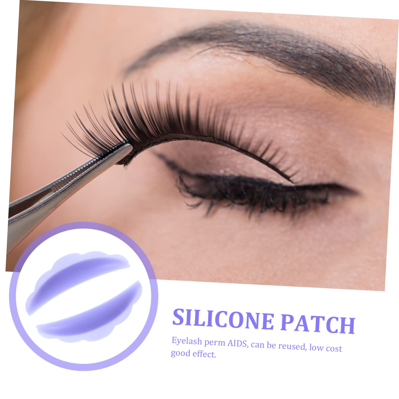 Minkissy 3 Sets Reusable Eyelash Perm Pads - Silicone Lash Grafting Gasket & Perming Curler - 20 Pairs x 3 Pack - Perfect for Salon, Home Lash Extensions & DIY Eyelash Perming