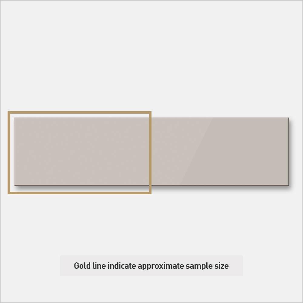 Premium Cascade Taupe 75x300 Glossy Unrectified Subway Tile - Perfect for Kitchen Backsplash, Bathroom Walls & Modern Interior Design