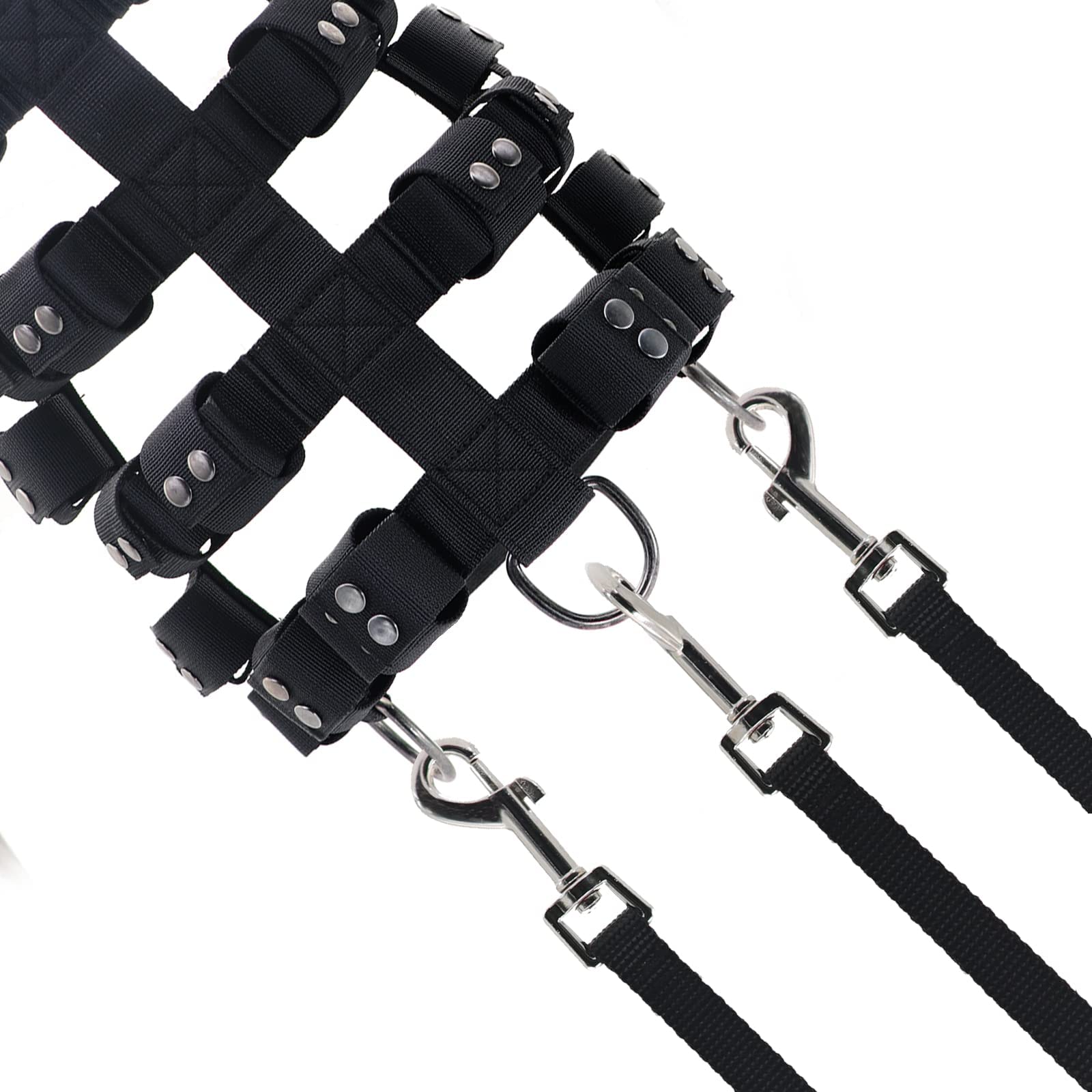 Adjustable Weighted Dog Vest Harness for Small, Medium & Large Dogs - No Pull Tactical Harness with Pockets for Pit Bulls | Weight Loss, Exercise & Muscle Training | Perfect for Walking, Hiking & Outdoor Adventures