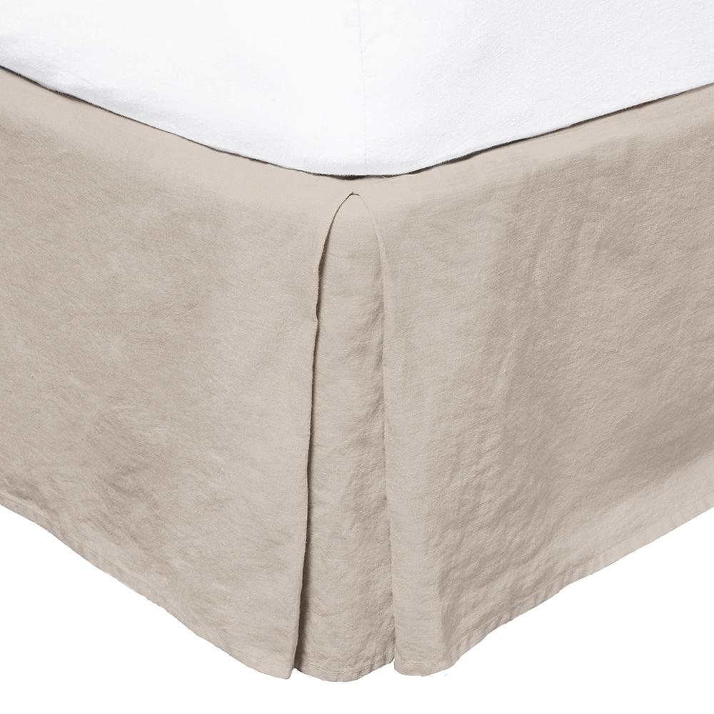 Premium French Flax Linen Valance - Pebble Color by Bambury | Elegant Window Treatment for Bedroom & Living Room Decor