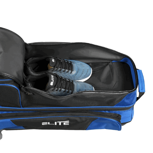 ELITE Deluxe 3 4 5 Bowling Ball Roller Bag - Heavy Duty Bowling Ball Carrier with Wheels for Men & Women - Perfect for League Play, Tournaments & Practice Sessions