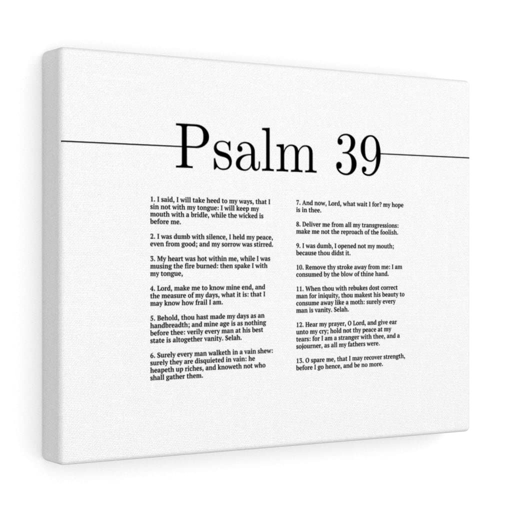 Christian Wall Art - 'My Hope is in Thee' Psalm 39 Bible Verse Print - Ready to Hang Scripture Decor for Home, Church & Office - Inspirational Gift for Weddings, Baptisms & Housewarmings
