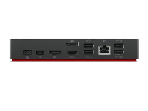 Lenovo ThinkPad Universal USB-C Dock 40AY0090 (Renewed) - Dual 4K Display, Ethernet, USB Ports for Home Office & Business Laptop Setup