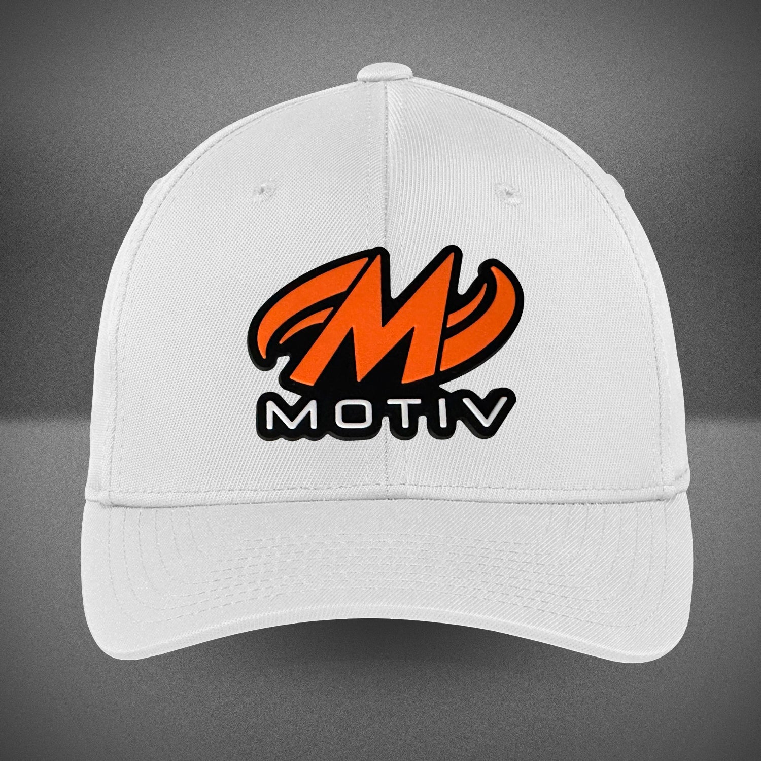 Motiv Flexfit Performance Cap - White | Adjustable Baseball Hat for Men & Women | Perfect for Running, Golf, and Outdoor Sports