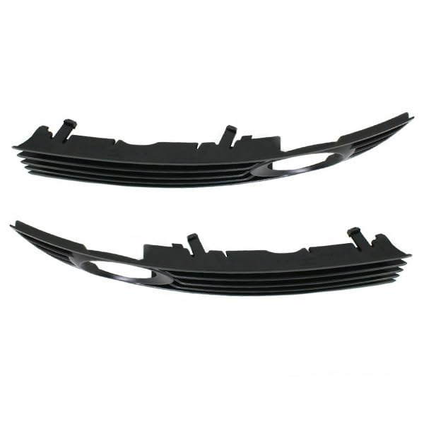 2002-2005 Audi A4 & 2004-2005 S4 Front Bumper Fog Light Grille Bezel Replacement Set - Perfect for Fog Light Protection & Custom Styling Upgrades