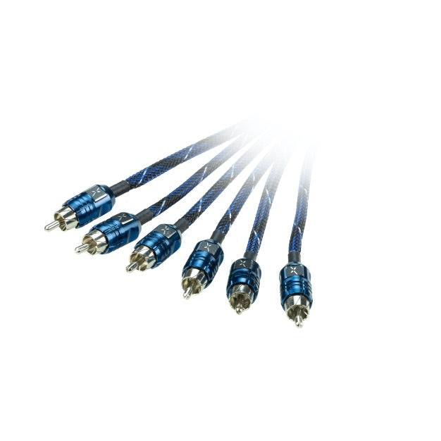 EFX by Scosche D25X6 25-Foot 6-Channel Twisted Multi-Core Audio Interconnect Cable - Premium Car Audio System Wiring for Amplifiers, Subwoofers & Speakers