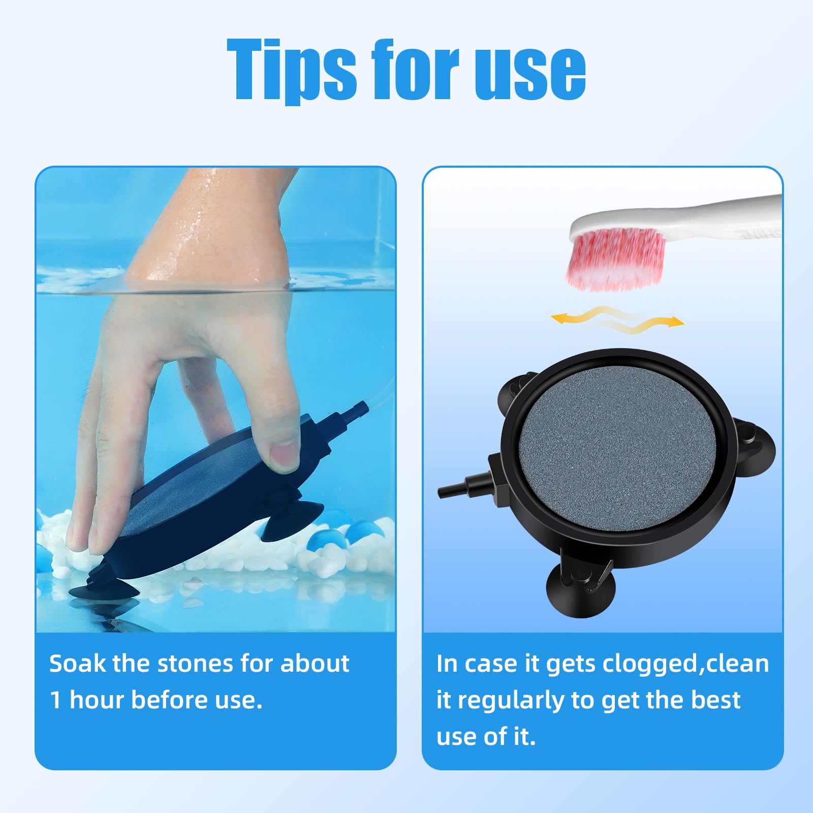 AQUANEAT 4 Inch Aquarium Air Stone Disc - High Oxygenation Bubble Diffuser for Fish Tanks, Hydroponics & Ponds | Air Pump Accessories for Clear Water & Healthy Fish | Perfect for Home Aquariums & Outdoor Ponds