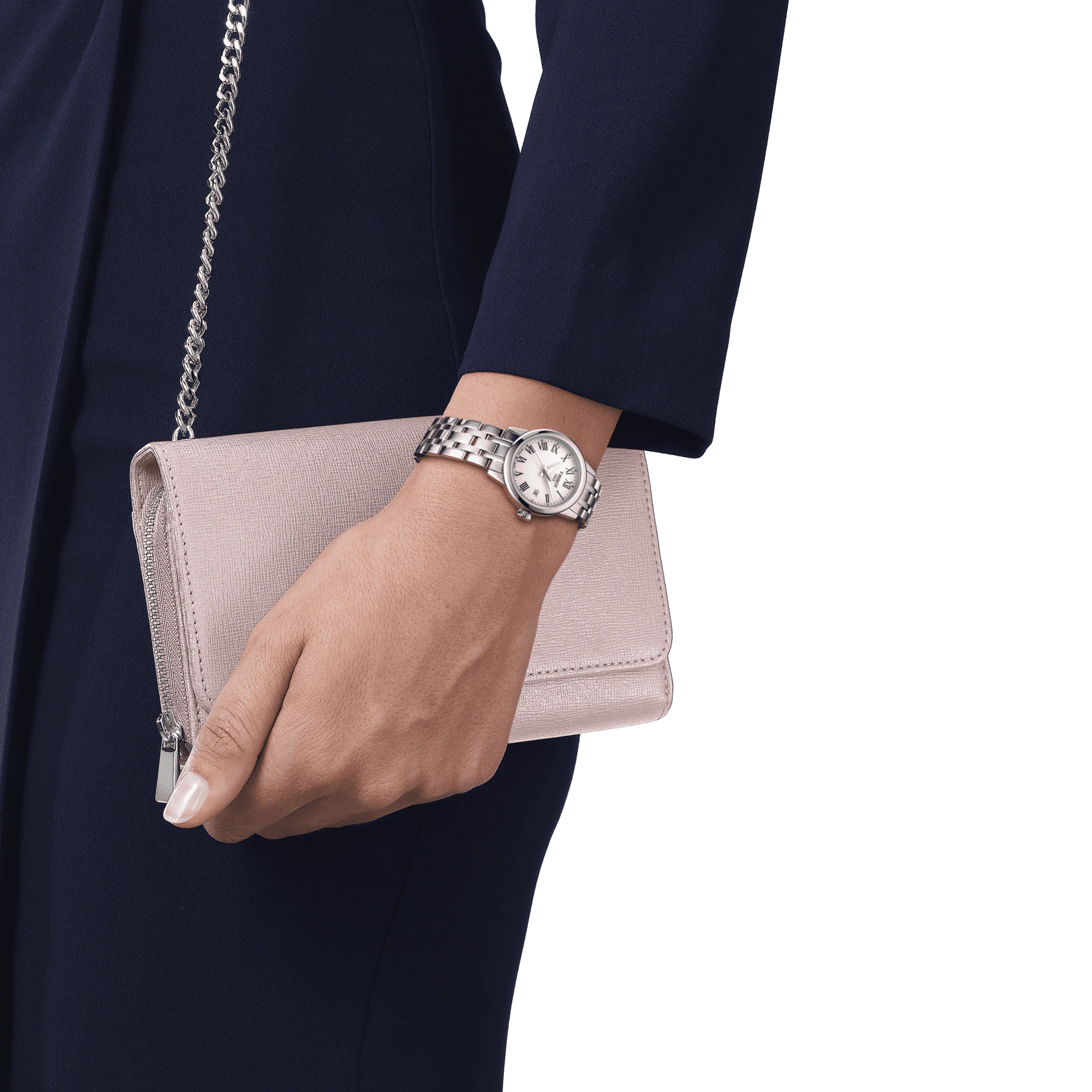 Tissot Classic Dream Lady Stainless Steel Watch - 28mm White Dial Women's Wristwatch for Business, Casual & Special Occasions