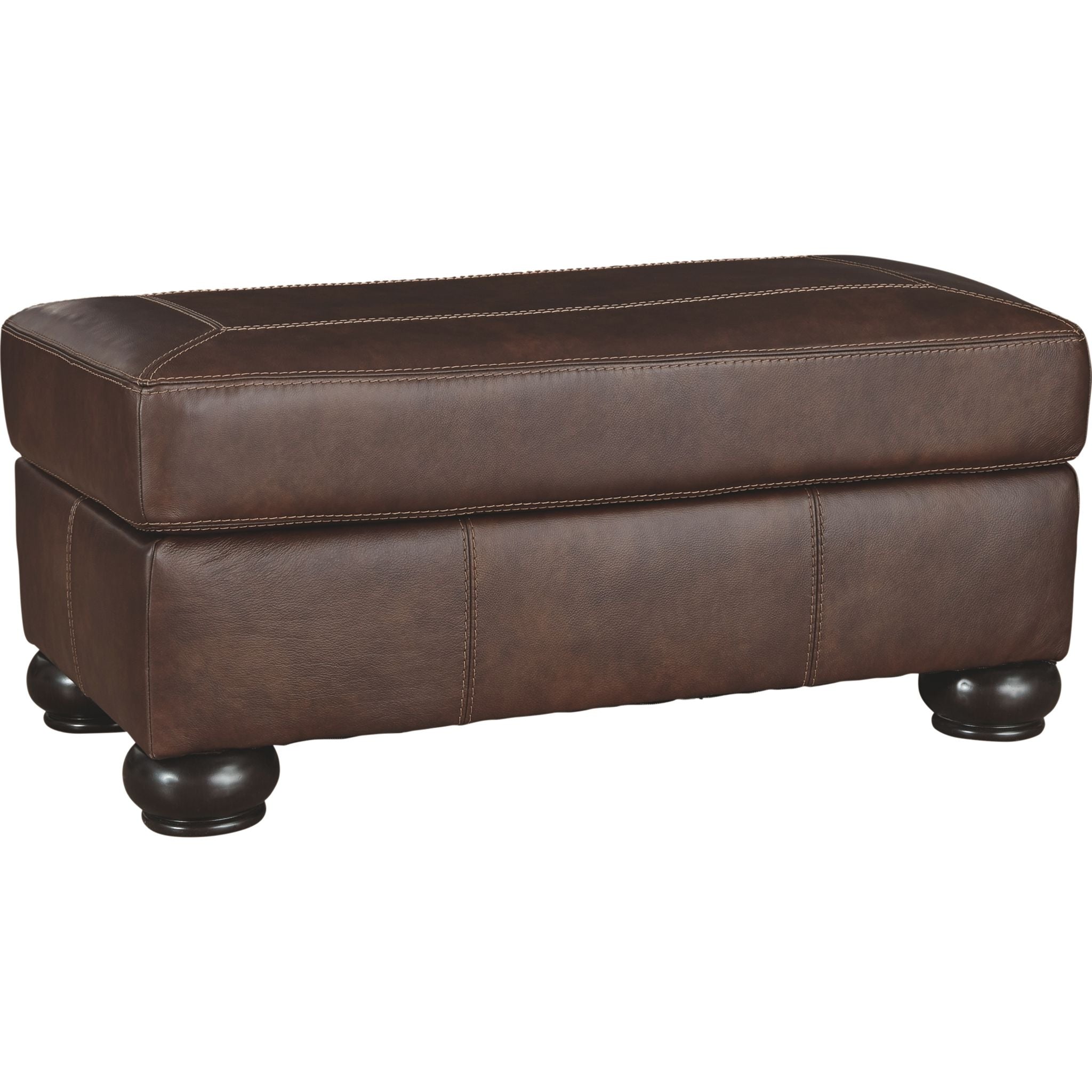 Bearmerton Ottoman - Vintage Style Footstool & Storage Bench for Living Room, Bedroom, or Home Decor