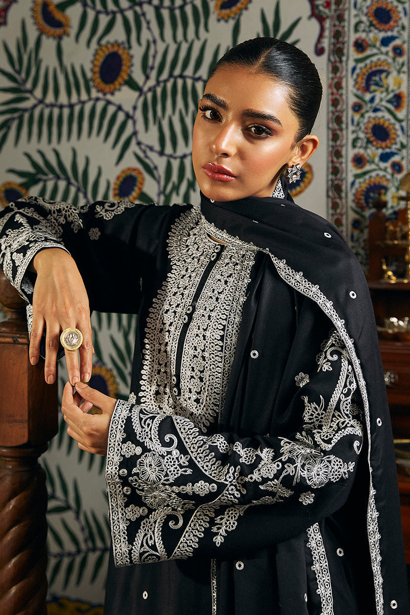 Black Dew 2-Piece Marina Embroidered Suit - Elegant Women's Outfit for Parties, Weddings & Special Occasions
