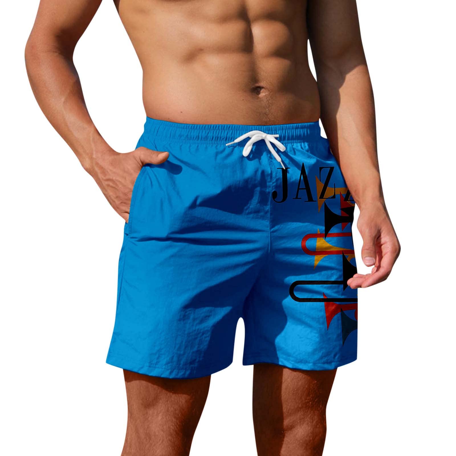 Vickyleb Men's Casual Printed Sweatpants - Trendy Summer Running Shorts for Fitness, Gym & Beach | Lightweight Comfortable Workout & Lounge Shorts