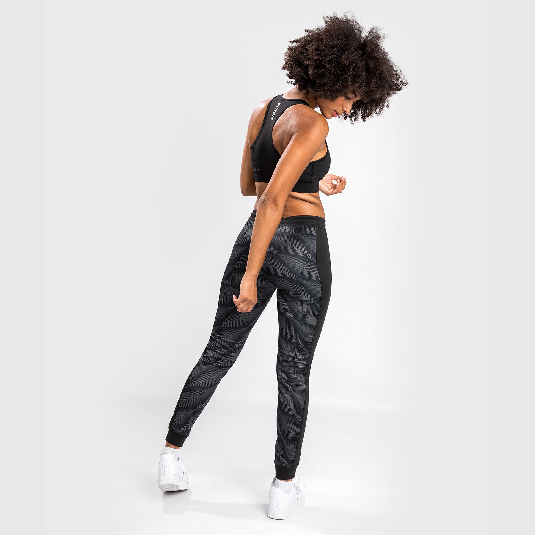 Venum Phantom Joggers for Women - Black/Red Athletic Pants - Comfortable Training & Gym Workout Pants for Running, Yoga & Fitness