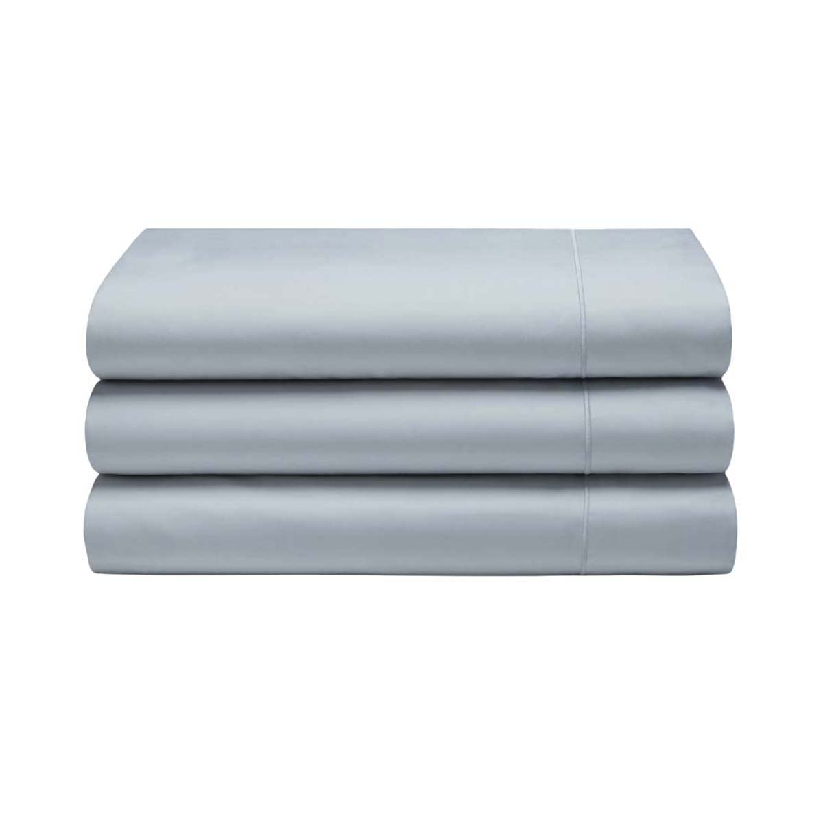Belledorm 400 Thread Count Egyptian Cotton Twin Flat Sheet - Premium Soft Bed Sheet Set - Duck Egg Blue - Luxury Bedding for Hotels, Guest Rooms & Home Comfort