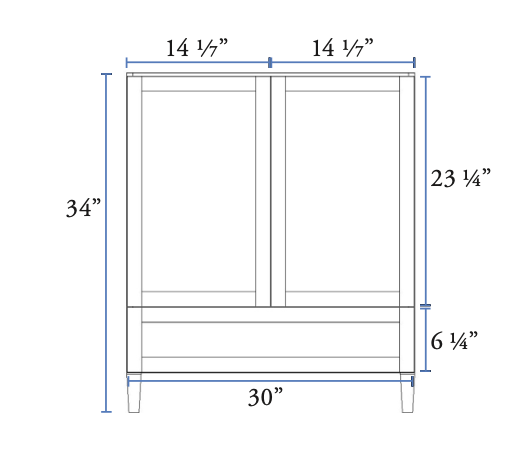 Narrow Oak Shaker
