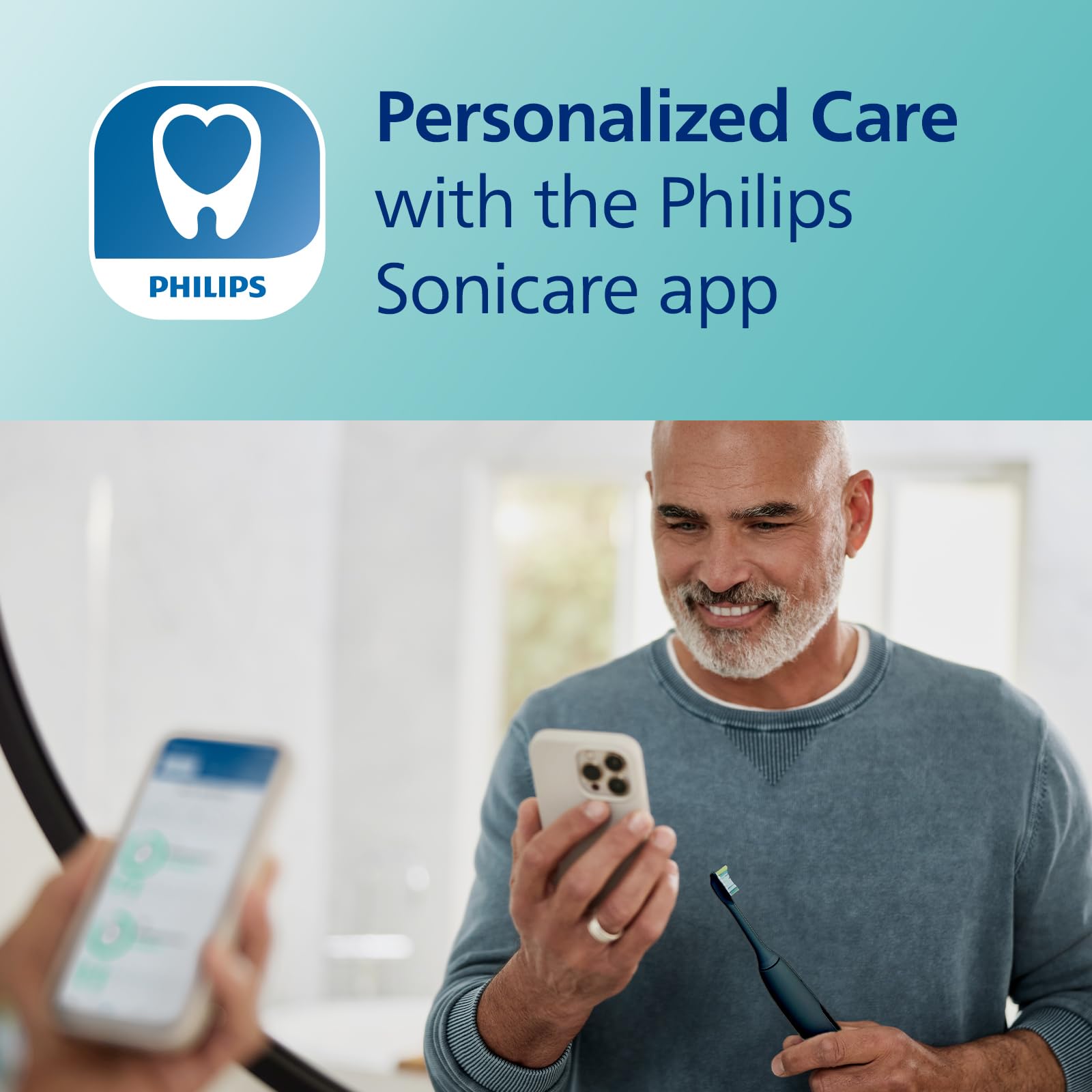 Philips Sonicare DiamondClean Smart 9300 Electric Toothbrush - Sonic Toothbrush with Bluetooth App, Pressure Sensor & Brush Head Detection, 4 Modes & 3 Intensity Levels, Black (HX9903/15) - Perfect for Travel, Home & Professional Dental Care