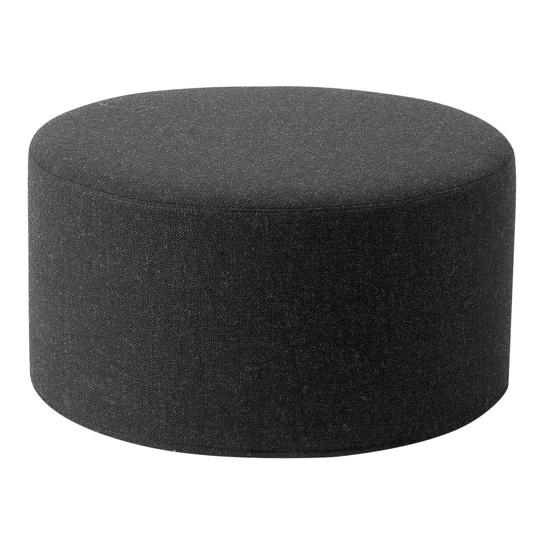Softline Drum Pouf Ottoman - Round Footstool with Soft Fabric, Perfect for Living Room, Bedroom, or Nursery - Versatile Seating & Footrest for Home Decor