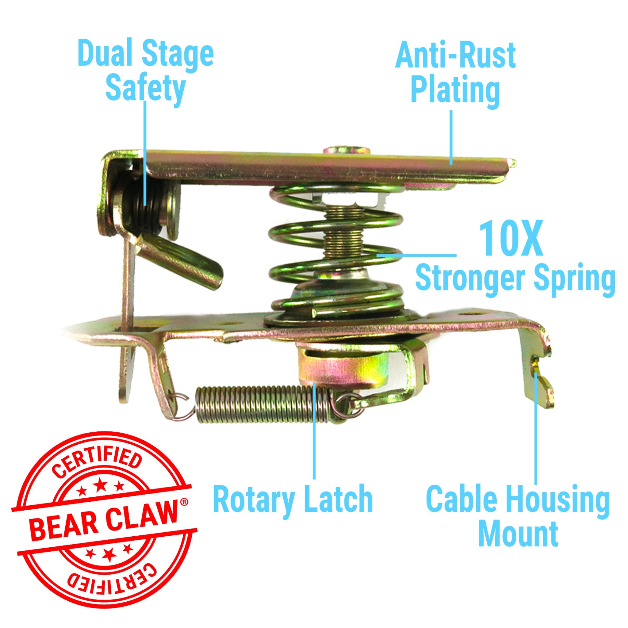 1904 Studebaker Model 9502 Heavy Duty Bear Claw Trunk Latch Assembly Kit - Upgrade for Classic Car Restoration & Vintage Auto Parts Replacement