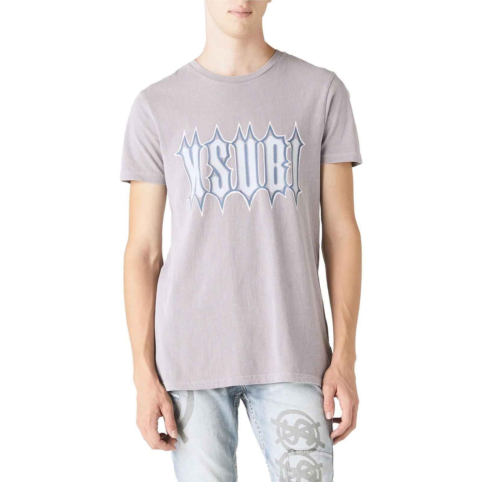 KSUBI Serrated Seeing Lines Graphic T-Shirt for Men - Trendy Streetwear Fashion Tee for Casual Outfits & Urban Style