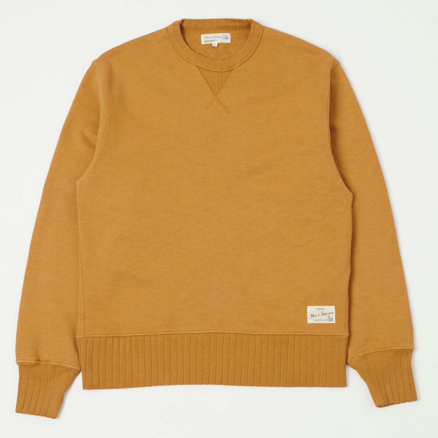 Merz b. Schwanen RFC01 Premium Cotton Sweatshirt for Men - Honey Color | Comfortable Casual Wear for Everyday & Street Style Outfits